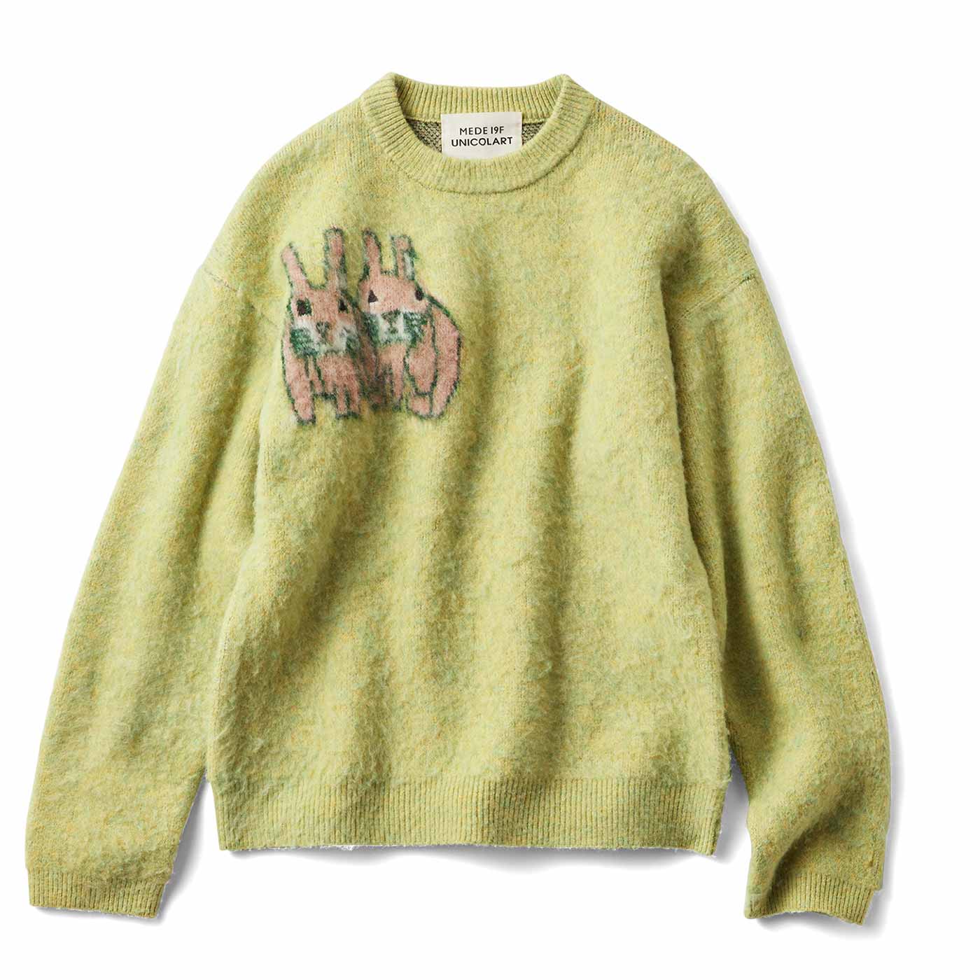 MEDE19F|UNICOLART　アニマルモチーフニットトップス