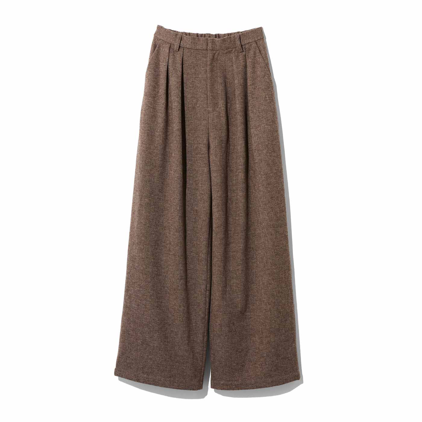 MEDE19F|タックワイドパンツ〈ＢＲ〉ＭＤ１９