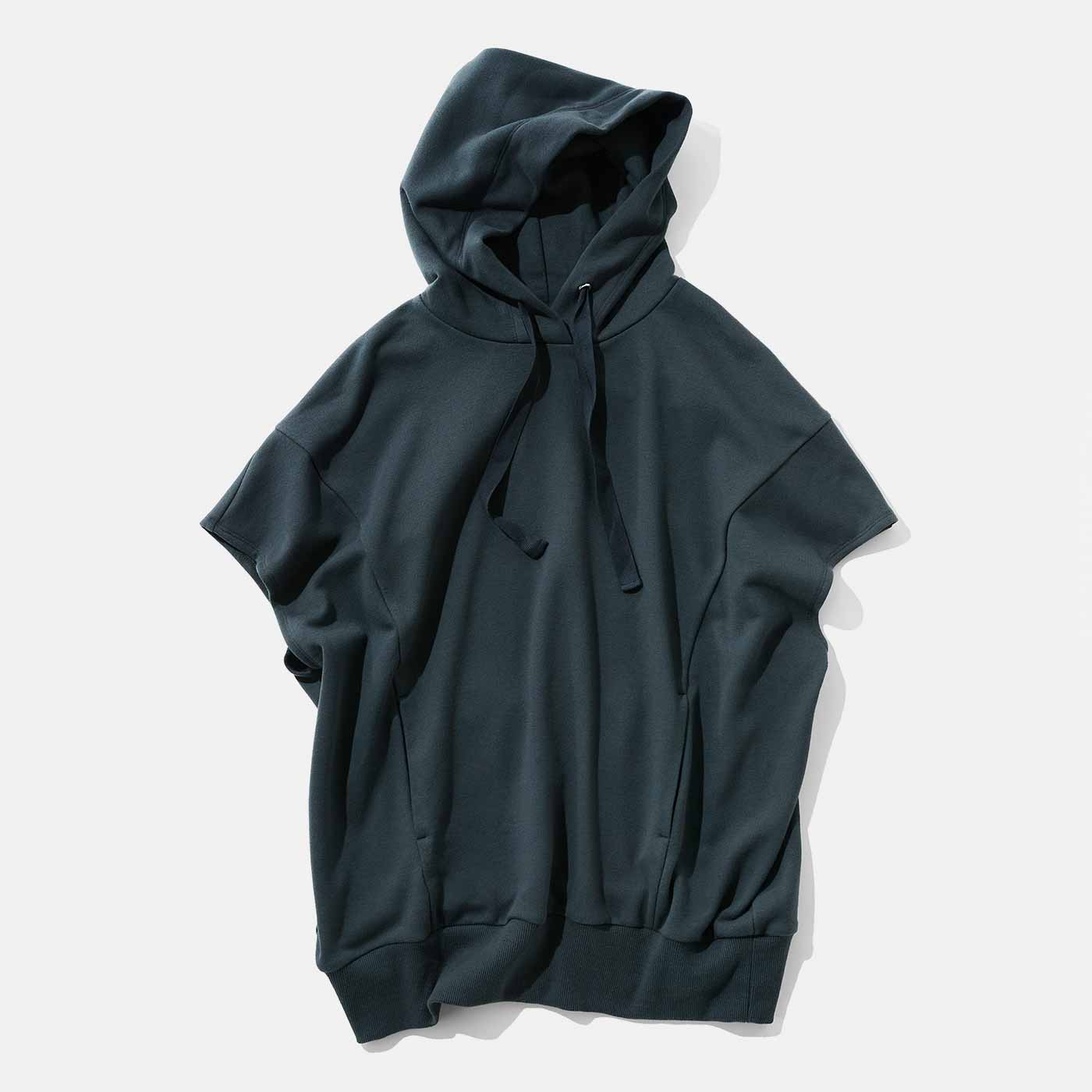 MEDE19F|スリーブレスフーディ&mdash;〈チャコールグレー〉ＭＤ