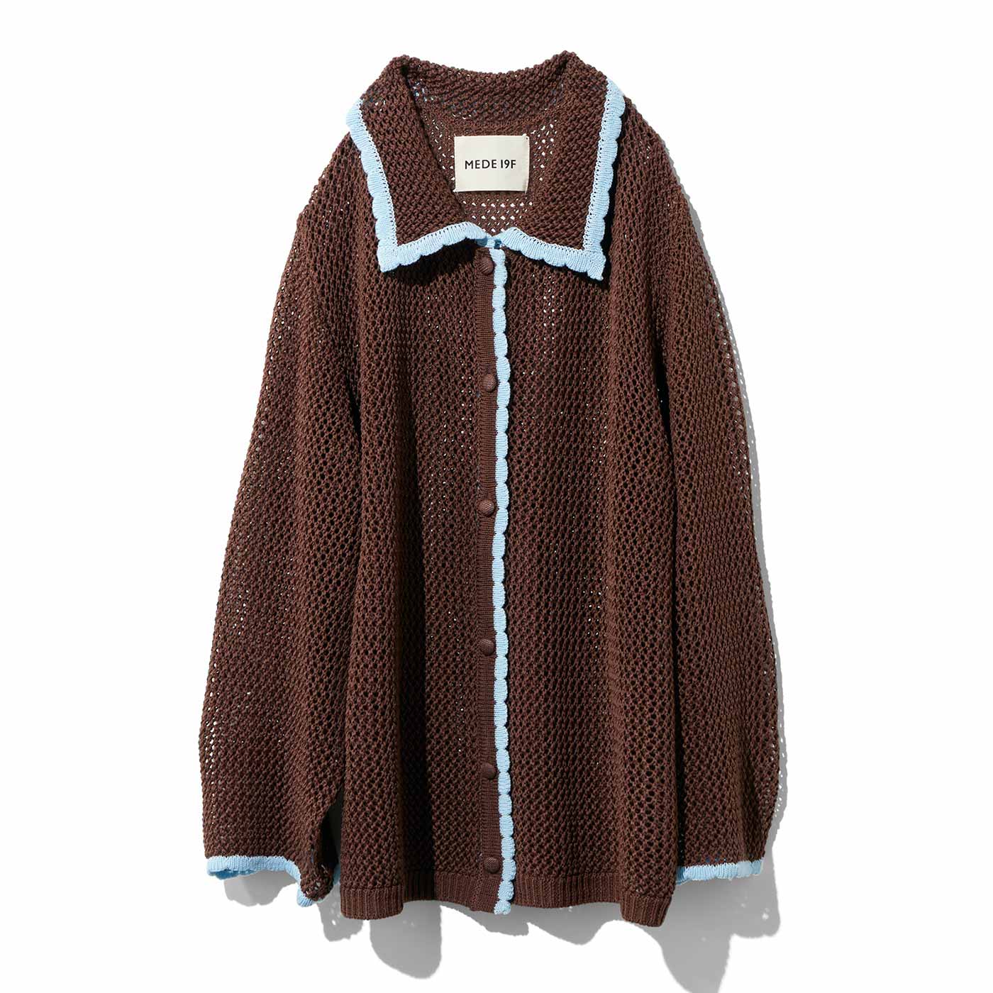 MEDE19F|MEDE19F 配色遣いニットシャツ