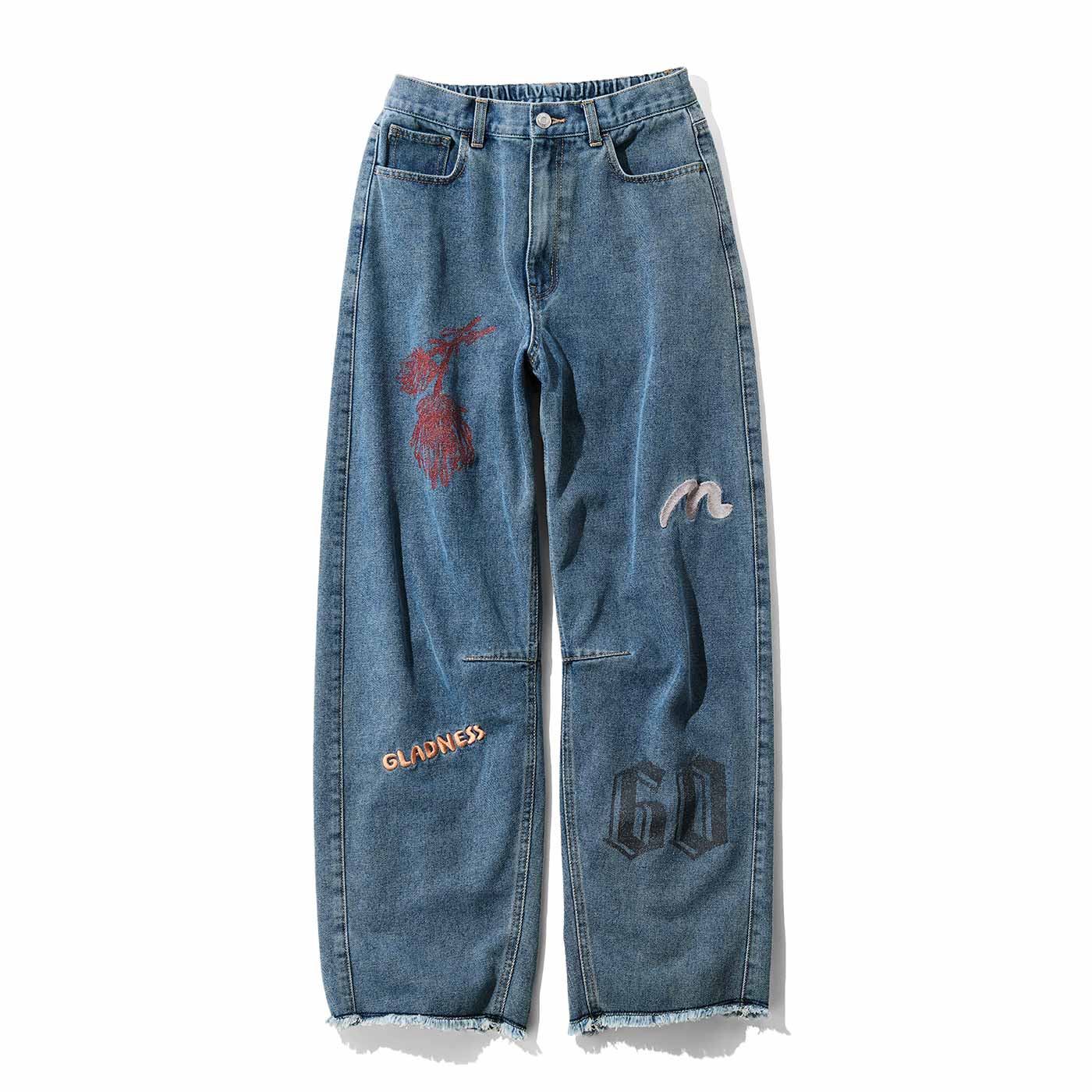 MEDE19F [メデ・ジュウキュウ]|MEDE19F 刺しゅう プリント バレルデニム