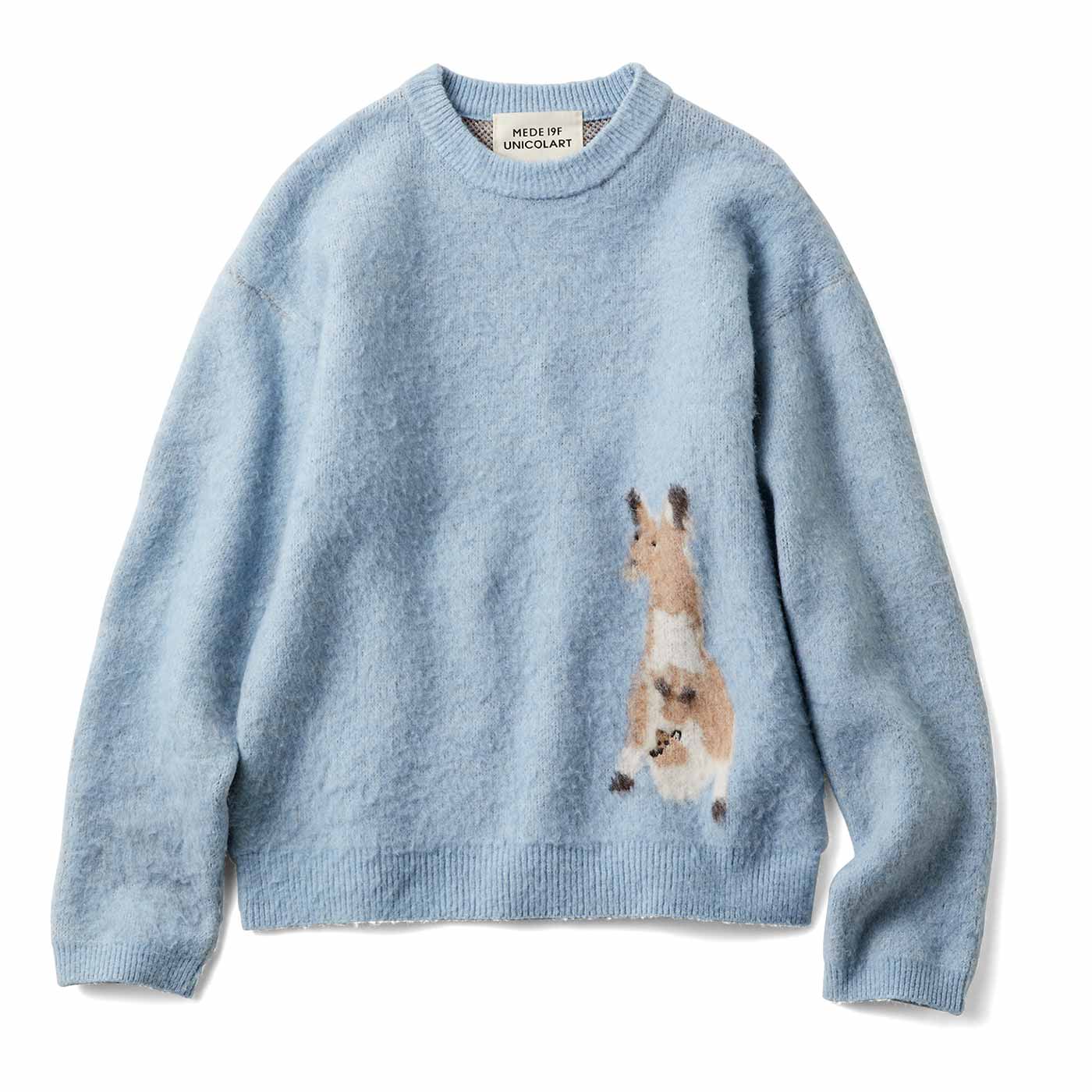 MEDE19F|UNICOLART　アニマルモチーフニットトップス