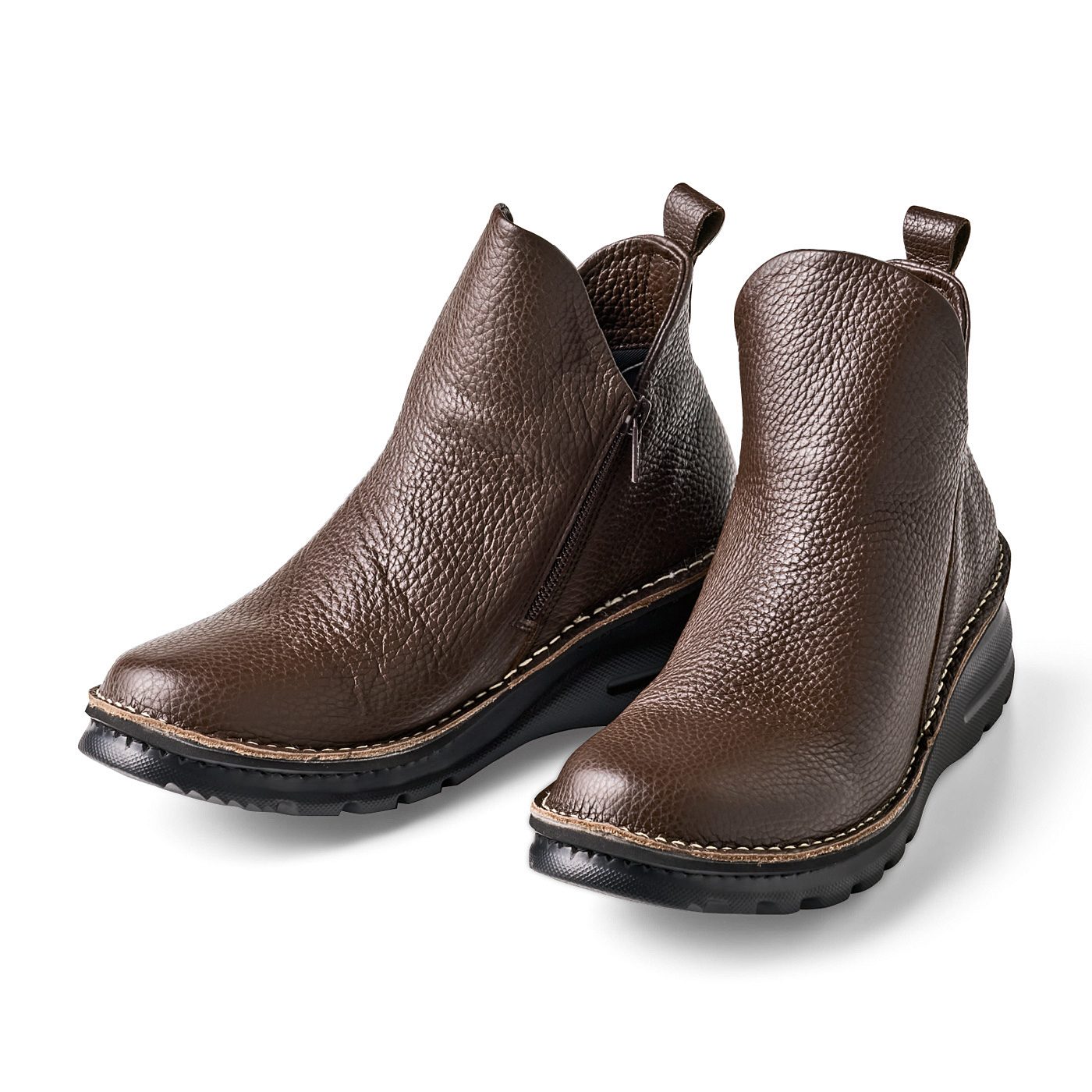 L'AMIPLUS|Ｌ＋Ａ．Ｓ．Ｗ本革ショートブーツＢＲ