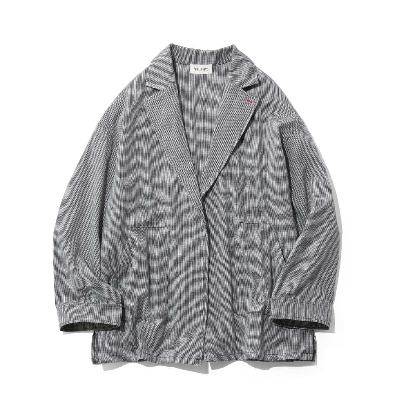 frauglatt|ｆｇ大人の女史会ジャケット〈千鳥格子〉