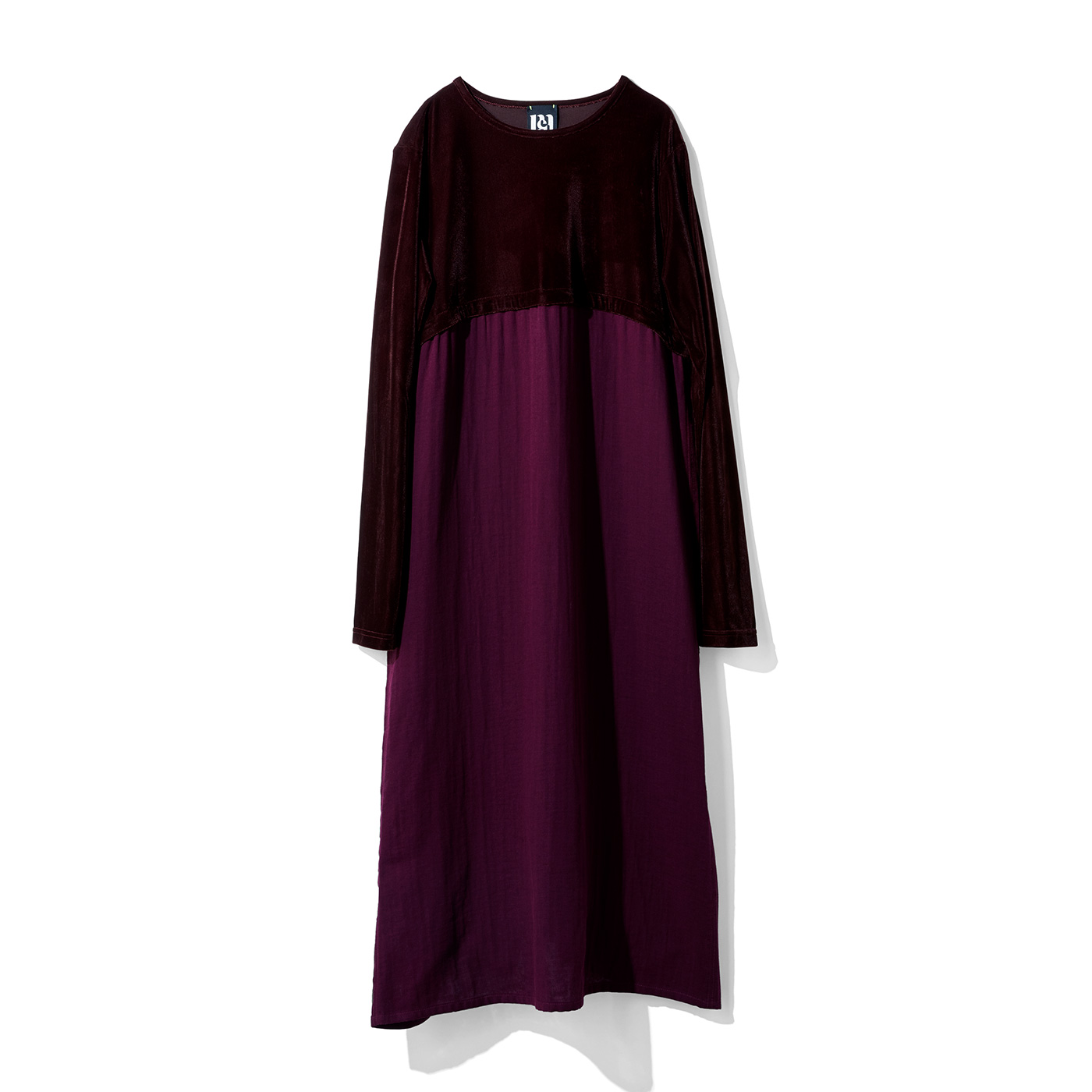 mensha!|ベロアとガーゼのドレスアップワンピース