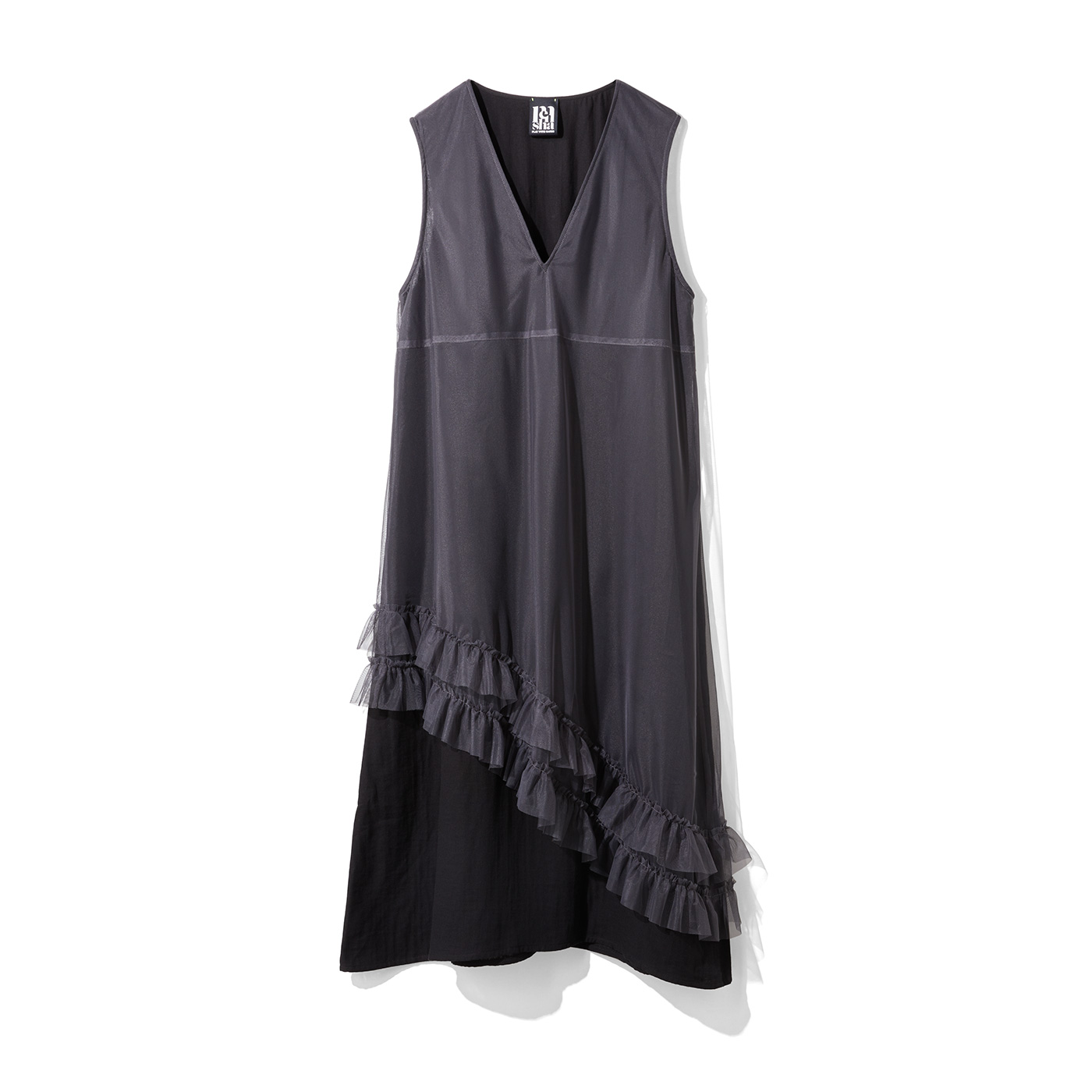 mensha!|ガーゼにチュールを重ねた ドレスアップワンピース