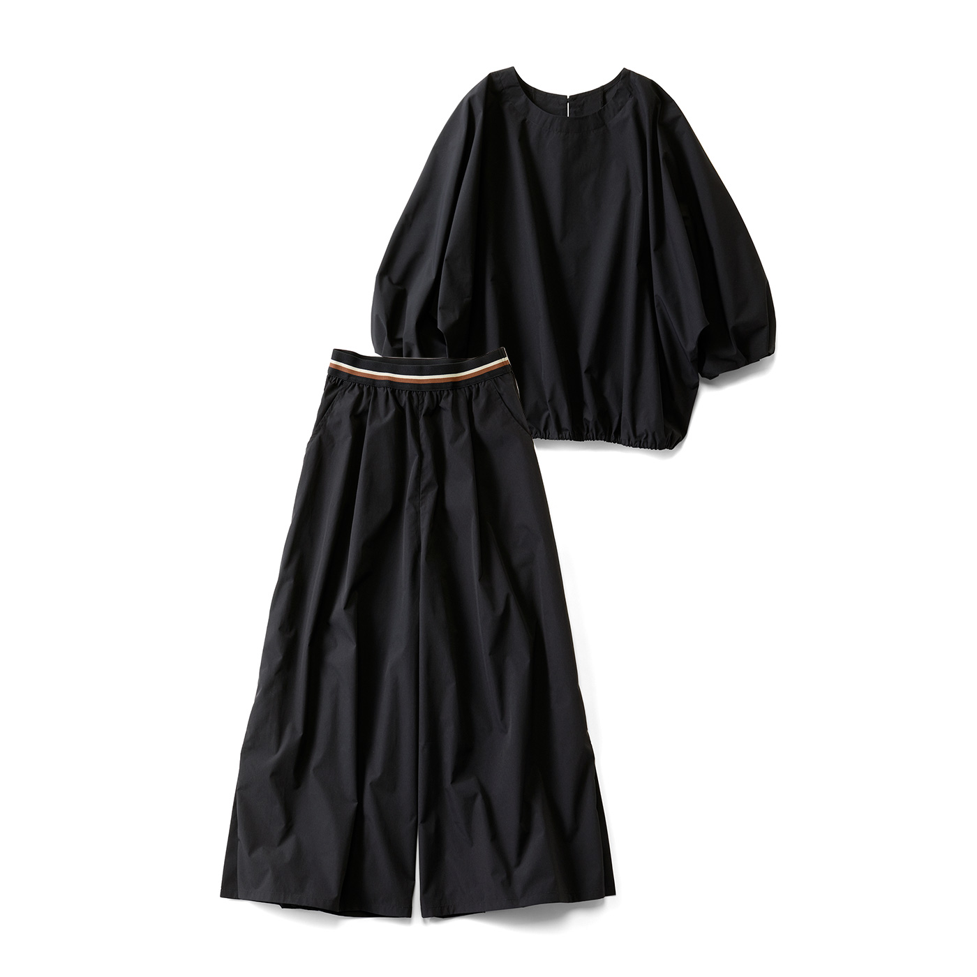 Live in comfort［リブインコンフォート］|ふんわり撥水セットアップ〈ＢＫ〉リブイン