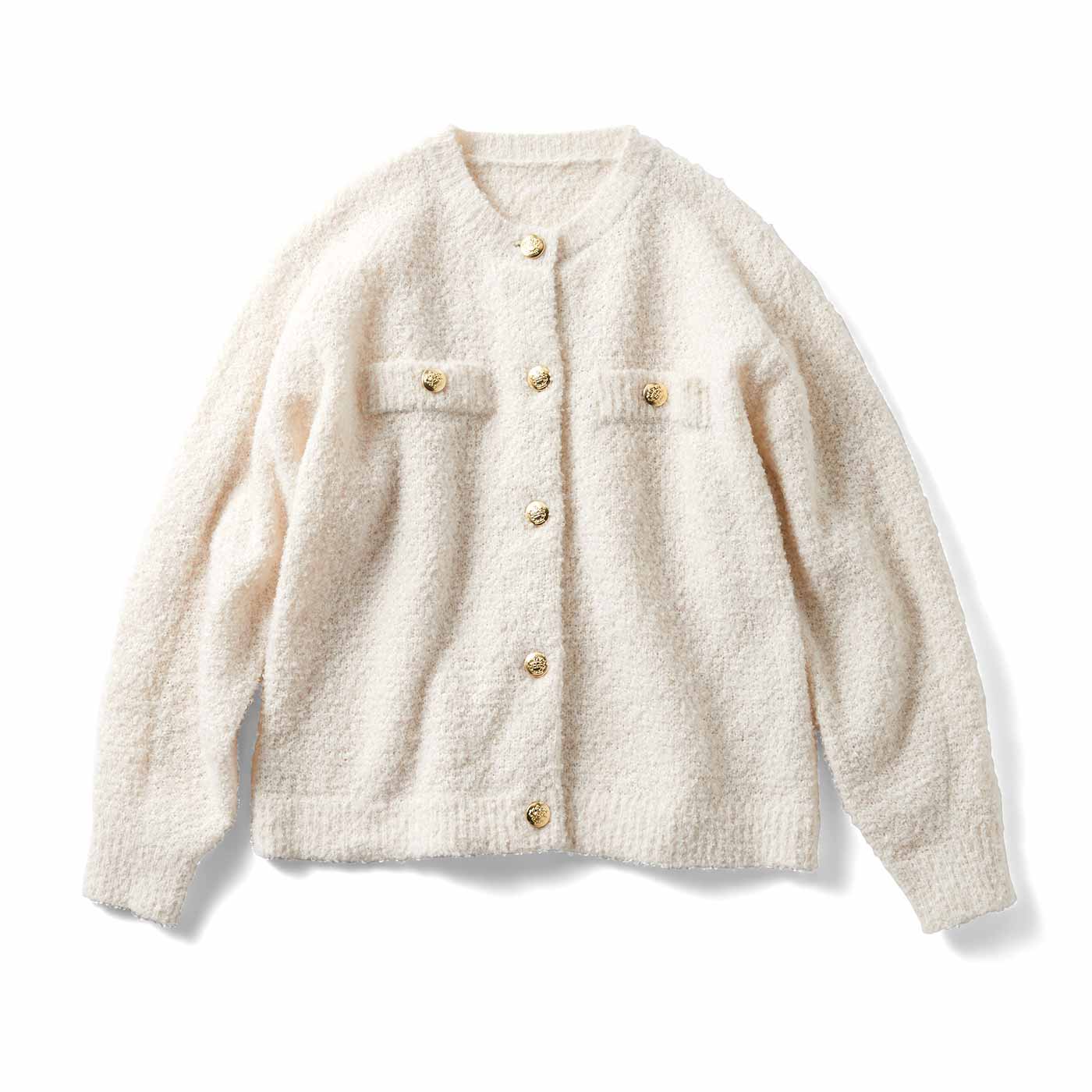 Live in  comfort|上品　洗えるニットアウター〈ＷＨ〉リブイン