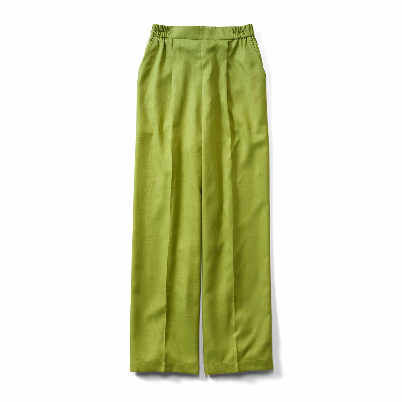 Live in  comfort|きれいめ麻見えパンツ〈ＬＧＲ〉リブ