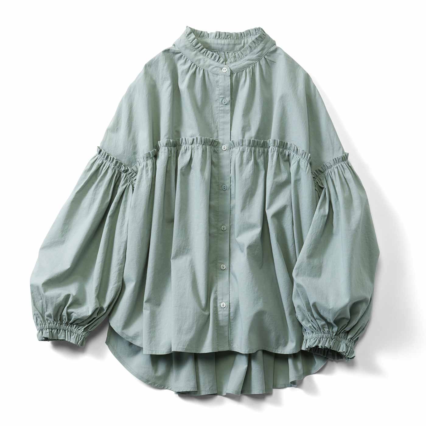 Live in comfort［リブインコンフォート］|大人フリルブラウス〈ＧＲ〉リブイン