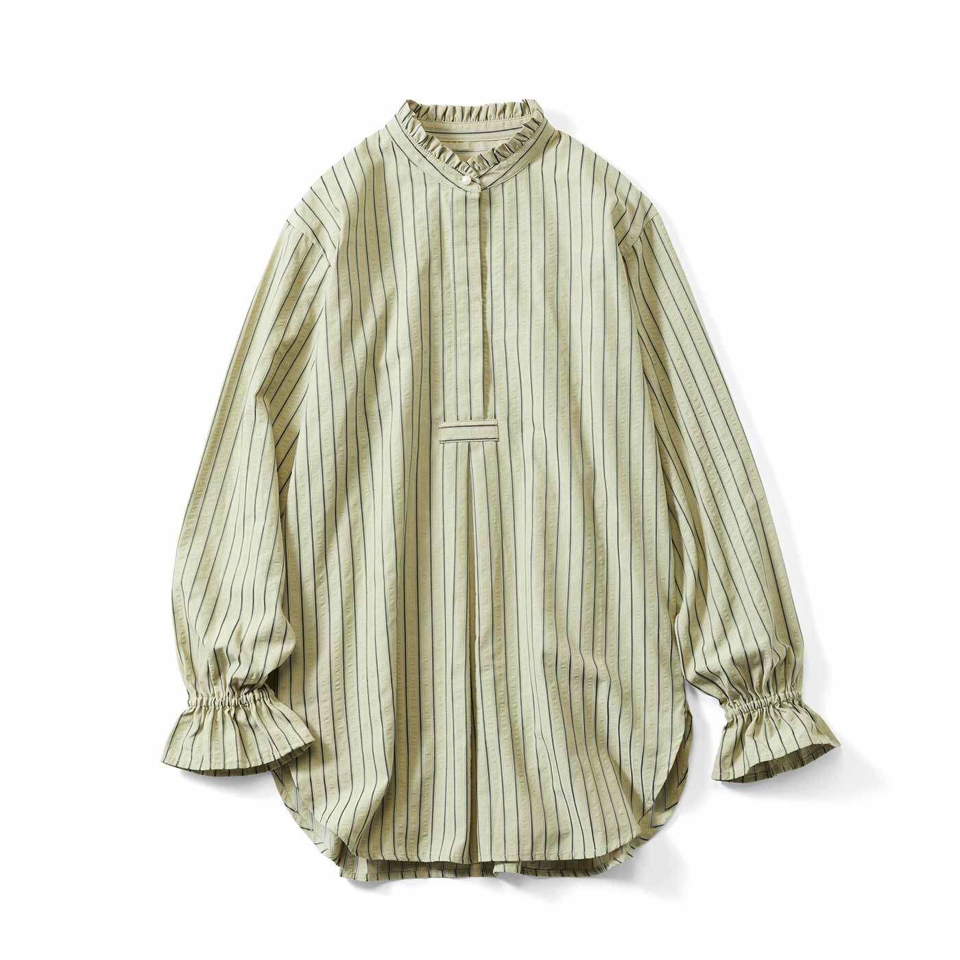 Live in comfort［リブインコンフォート］|織柄ストライプサッカーチュニック〈ＧＲ〉リブ