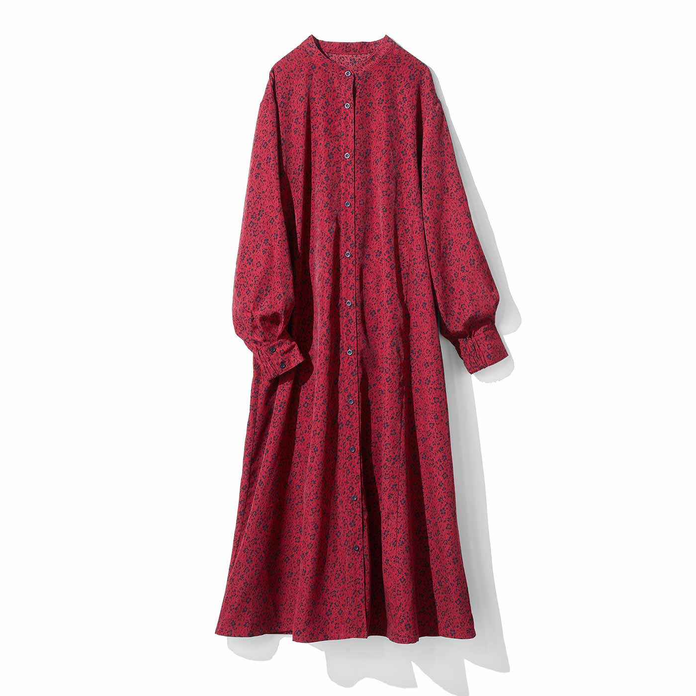 Live in  comfort|はまじ　花柄ワンピース〈レッド〉リブ　イン