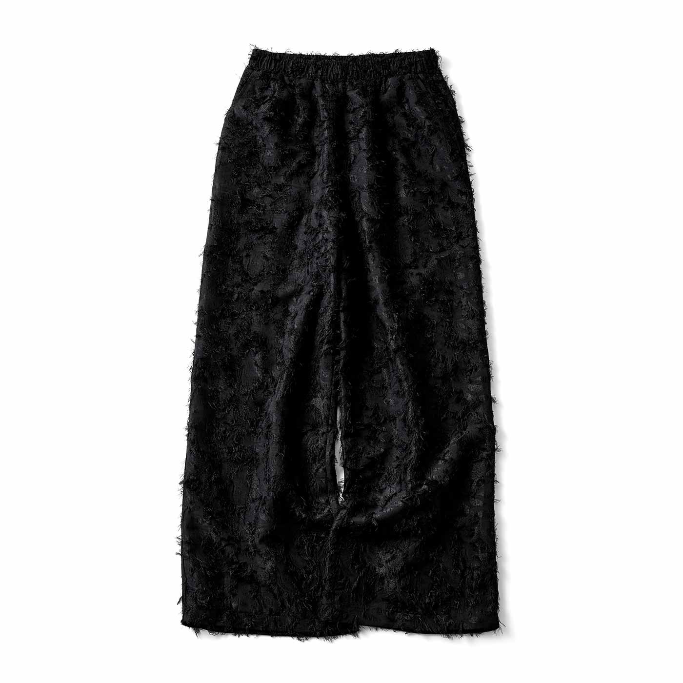 Live in  comfort|フリンジワイドパンツ〈ＢＫ〉リブイン